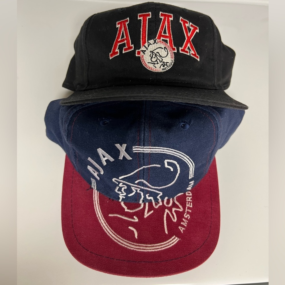 Vintage AFC Ajax Amsterdam Soccer Futbol Snapback hats Bundle